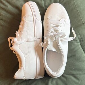 Classic All-White Low Top Sneakers